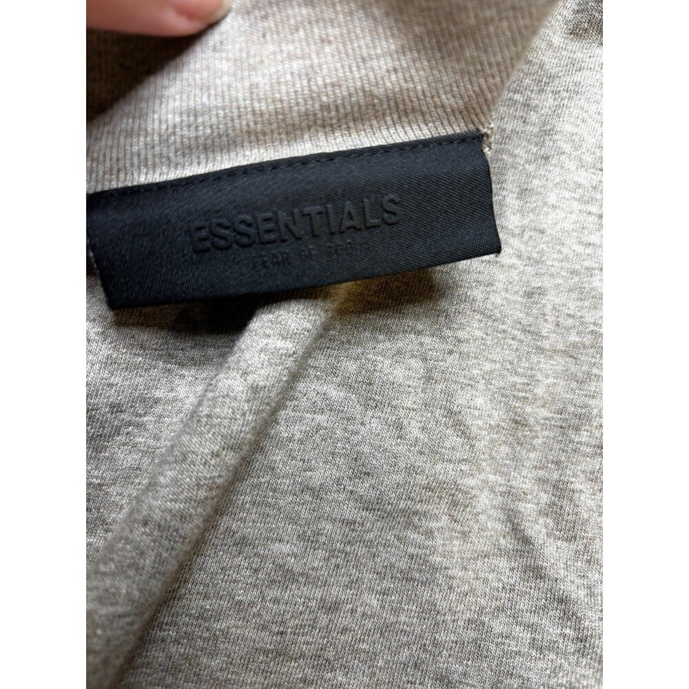 Fear of God Essentials Mens XXL Oatmeal Heather Long Sleeve Shirt FOG Cotton - Picture 2 of 12